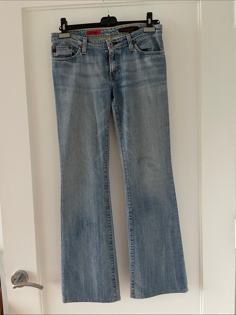 AG Adriano Goldschmied Light Blue Flare Jeans - Picture 4 of 9